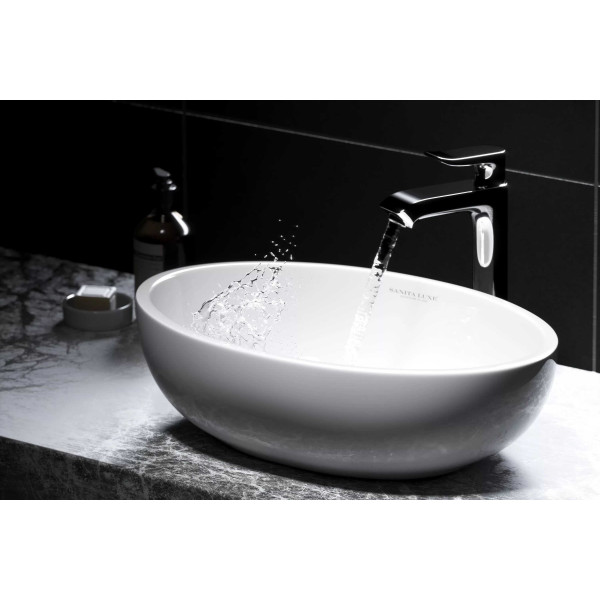 Раковина накладная Sanita Luxe Ringo 53 (RNGSLWB01) Раковина накладная Sanita Luxe Ringo 53 (RNGSLWB01)