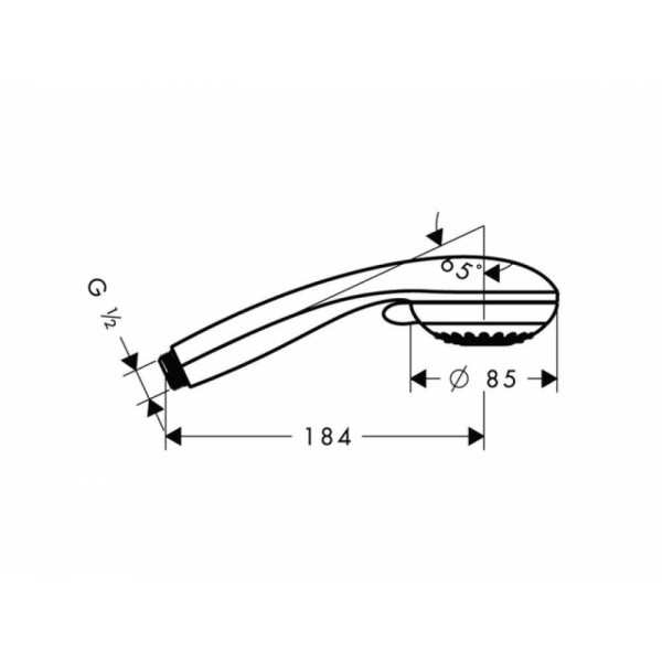 Душевая лейка Hansgrohe Crometta 85 хром (28585000) Душевая лейка Hansgrohe Crometta 85 хром (28585000)