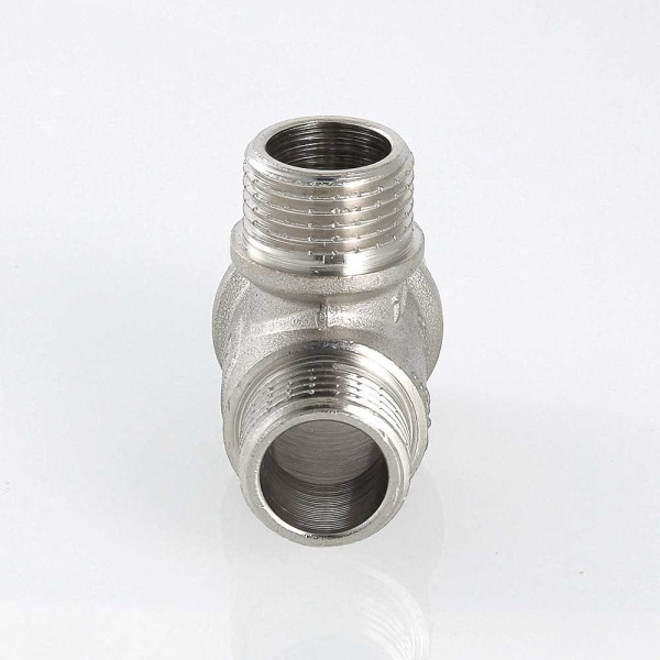 Тройник переходной 3/4"х1/2"х3/4" ННН Valtec (никель) (VTr.131.RN.050405)