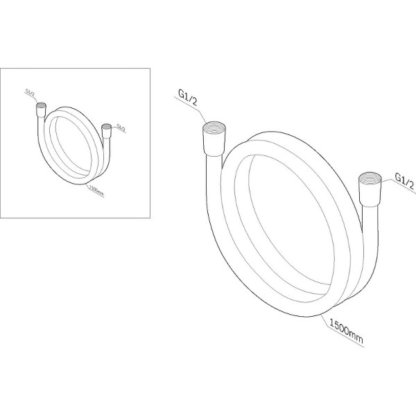 Шланг для душа AM.PM 1500 мм  (F0415122)