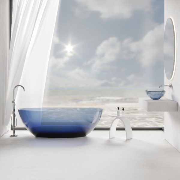 Раковина накладная Kristall 50x35x15 синий (AT2802Saphir)