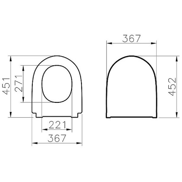 Сиденье для унитаза Vitra Nest с микролифтом (220-003R409) Сиденье для унитаза Vitra Nest с микролифтом (220-003R409)