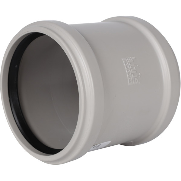Муфта 110 Stout (PP, ремонтная, серый) (SKB-0007-000110)