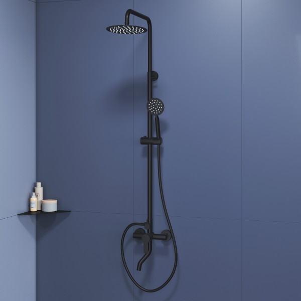 Душевая система RGW Shower Panels черный (59140124-04) Душевая система RGW Shower Panels черный (59140124-04)