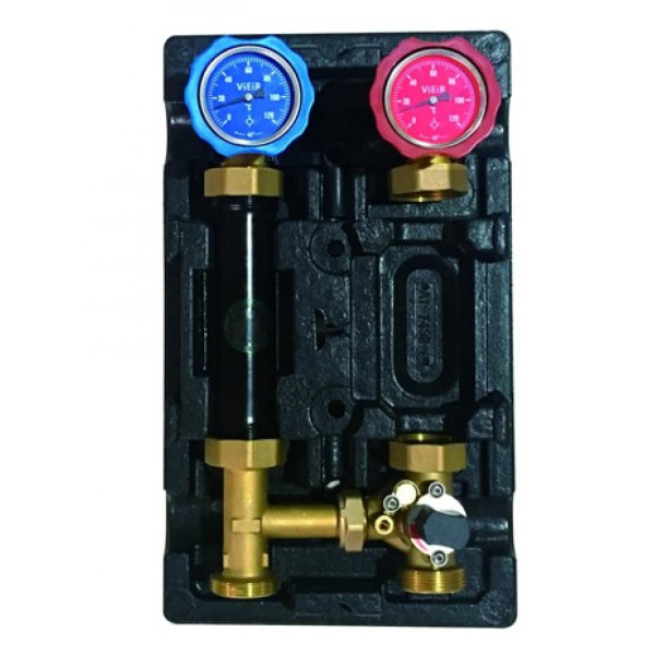 Насосная группа смесительная с трехходовым клапаном DN 25 Vieir (без насоса, универсальная) (VR217-25/6)