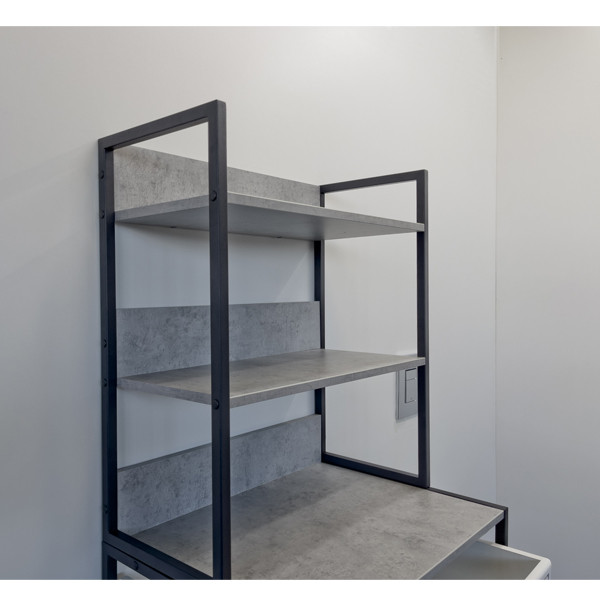 Стеллаж для стиральной машины Comforty Верона 650x1600x465 дуб белый матовый (00-00001384)