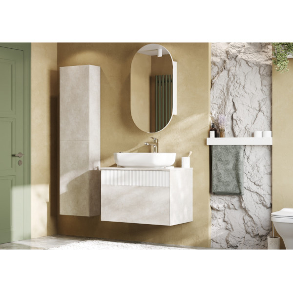 Шкаф подвесной Aquaton Марбл 400x198x800 слэйт (1.A276.4.03M.H8A.0)