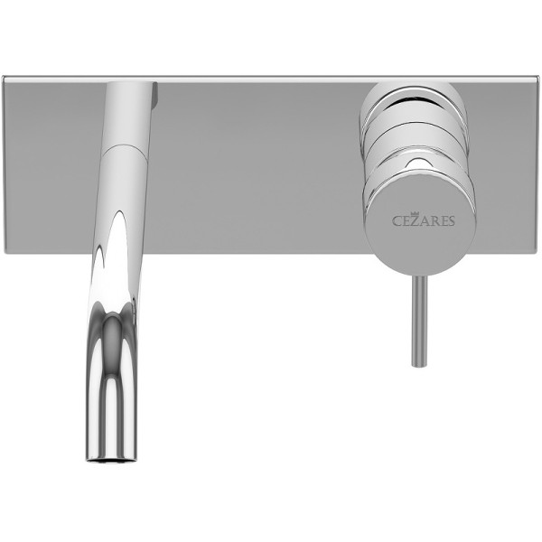 Смеситель для раковины встраиваемый Cezares Leaf хром (LEAF-BLI1-L-01-W0)