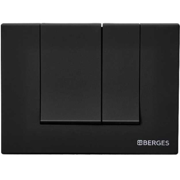 Клавиша смывная Berges для инсталляции Novum S5 Soft Touch черная (040045)