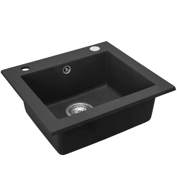 Мойка для кухни Rea west black гранит 48,5x44x17 черная (ZLE-00120)