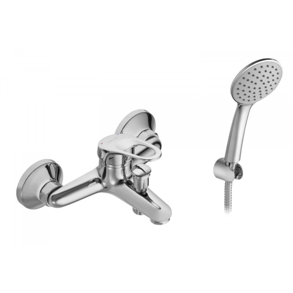Смеситель для ванны и душа Santek Баус хром с душевым гарнитуром (WH5A10010C001) Смеситель для ванны и душа Santek Баус хром с душевым гарнитуром (WH5A10010C001)