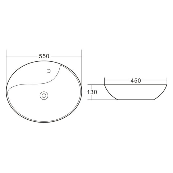Раковина накладная BelBagno белая (BB1370) Раковина накладная BelBagno белая (BB1370)