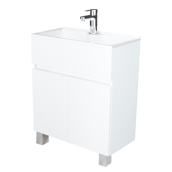 Тумба напольная 1Marka Mira 600*300*850 с раковиной, белый (У83301) Тумба напольная 1Marka Mira 600*300*850 с раковиной, белый (У83301)