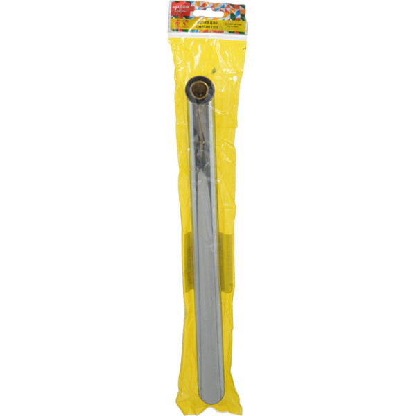 Излив Melodia для смесителя для ванны плоский L-образный с аэратором 30см (MKP20717P)