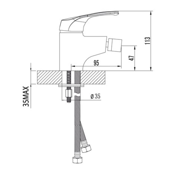 Смеситель для биде Lemark Omega (LM3108C)