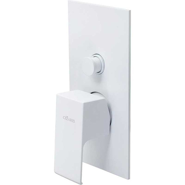 Смеситель для душа Cezares Porta встраиваемый, белый матовый (PORTA-VDIM-BIO)