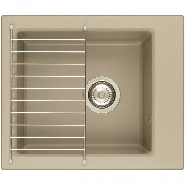 Мойка для кухни врезная Aquaton Линеа 434x517x228 серый шелк (1.A732.9.32L.W25.0)