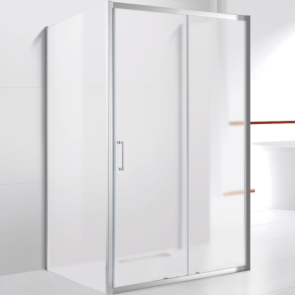 Душевой уголок Cezares Molveno 110x90x195 стекло матовое, профиль хром (MOLVENO-AH-12-110/90-P-Cr)