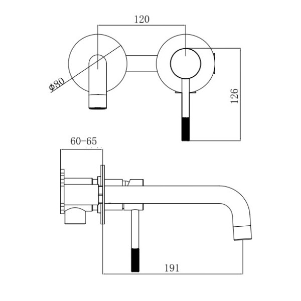 Смеситель для раковины Voda Vessel Gun Metal черный (VSL28GM)