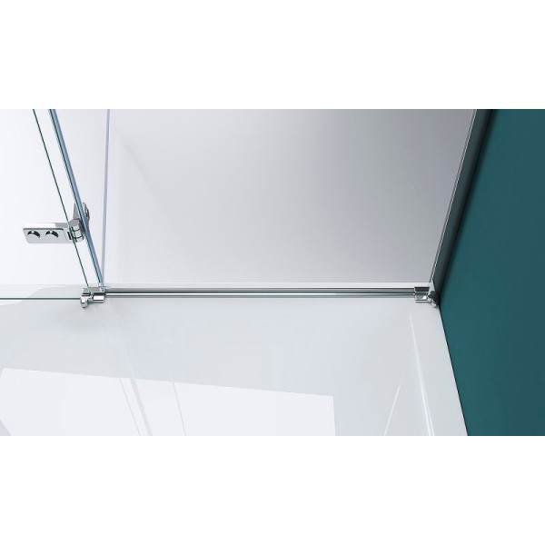 Душевая дверь BelBagno Kraft 100x195 стекло прозрачное, профиль хром (KRAFT-B-12-60/40-C-Cr-R)