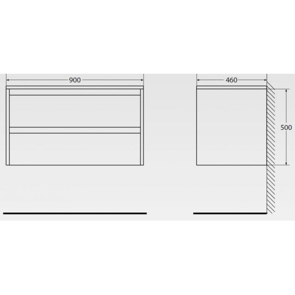 Тумба подвесная BelBagno Kraft 90 Rovere Nebrasca Nature (KRAFT-900-2C-SO-RNN) Тумба подвесная BelBagno Kraft 90 Rovere Nebrasca Nature (KRAFT-900-2C-SO-RNN)