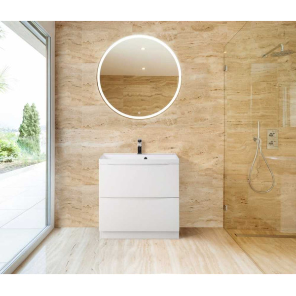 Тумба напольная BelBagno Marino 60 Bianco Lucido (Marino-600-2C-PIA-BL-P)