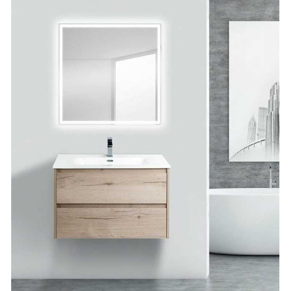 Тумба подвесная BelBagno Kraft 70 Rovere Galifax Bianco (KRAFT-700-2C-SO-RGB)