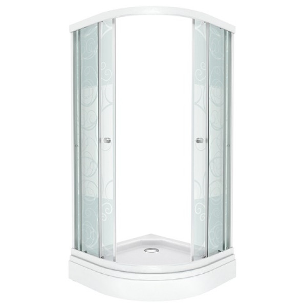 Душевой уголок Triton Стандарт А 90х90 стекло узоры Душевой уголок Triton Стандарт А 90х90 стекло узоры