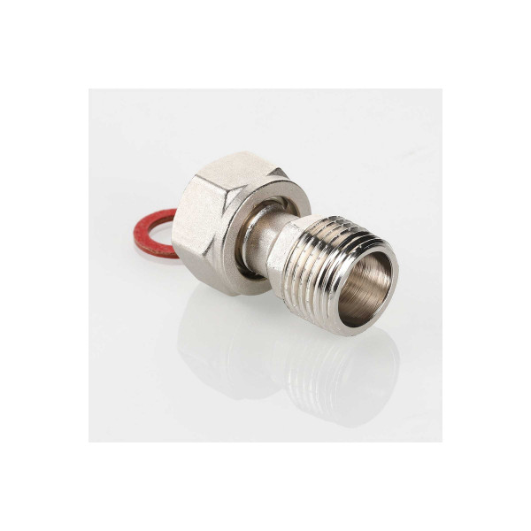 Переход с накидной гайкой 1/2" ВН Valtec (никель) (VTr.613.N.0404) Переход с накидной гайкой 1/2" ВН Valtec (никель) (VTr.613.N.0404)