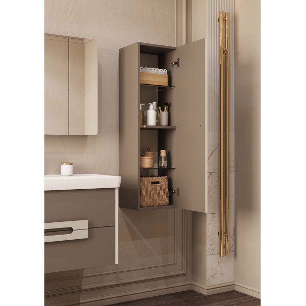 Пенал подвесной Aquaton Ар-Деко 320x280x1100 кашемир (1.A280.5.03D.D6E.0)