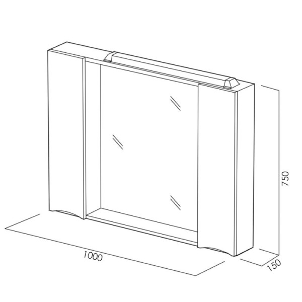 Зеркало с подсветкой BelBagno Marino 100x750 с полкой, c ящиком (MARINO-SPC-1000/750-2A-BL-P) Зеркало с подсветкой BelBagno Marino 100x750 с полкой, c ящиком (MARINO-SPC-1000/750-2A-BL-P)