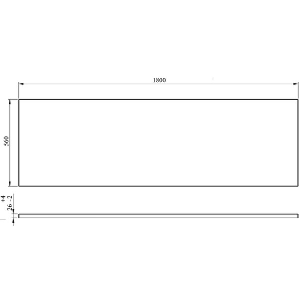 Экран фронтальный для ванны C-Bath 180x56 (CBQPF0202) Экран фронтальный для ванны C-Bath 180x56 (CBQPF0202)