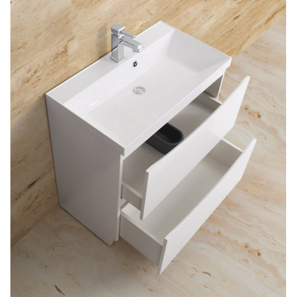 Тумба напольная BelBagno Marino 60 Bianco Lucido (Marino-600-2C-PIA-BL-P)