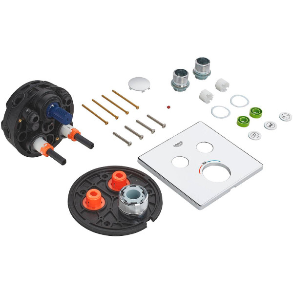 Смеситель для душа Grohe Grohtherm SmartControl внешняя часть с термостатом хром (29124000)