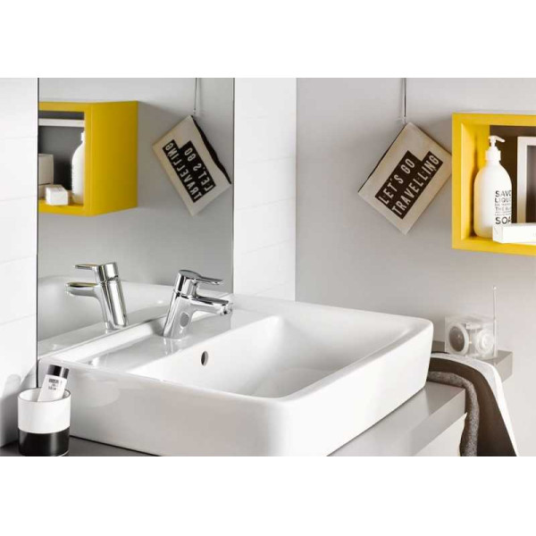 Смеситель для раковины Kludi Pure&Easy хром, донный клапан (372850565) Смеситель для раковины Kludi Pure&Easy хром, донный клапан (372850565)