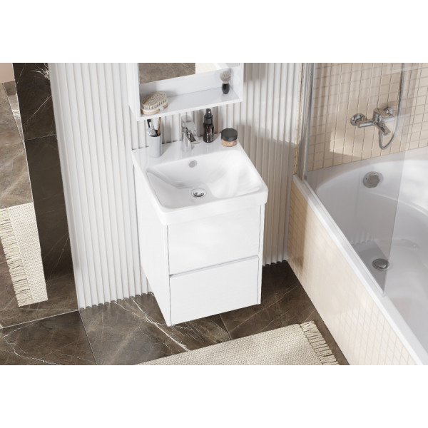 Тумба подвесная Aquaton Сканди 432x427x522 белый (1.A251.6.01S.D01.0)