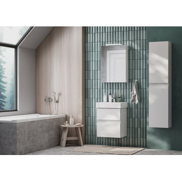 Пенал подвесной Roca Oleta 35x25,7x150 белый глянцевый (857650806)