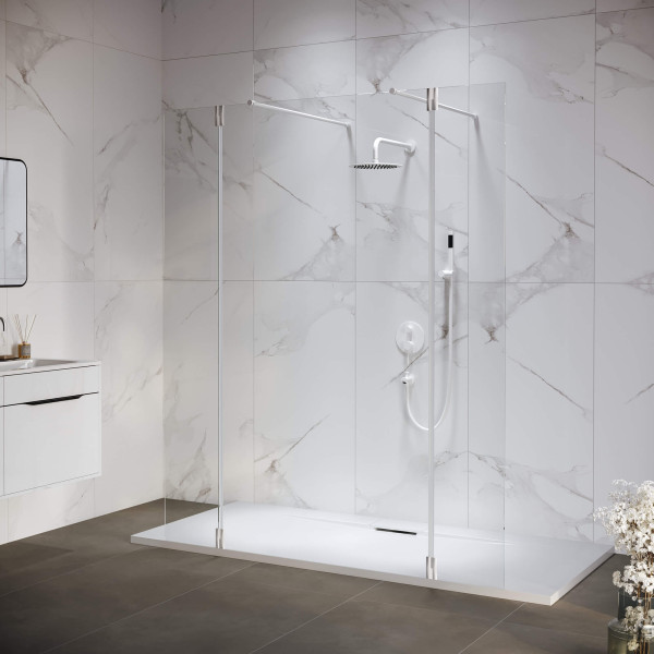 Душевая перегородка RGW WA-052W (WA-016W+2Z-071W) 1000 стекло прозрачное, профиль Белый (351005203-15) Душевая перегородка RGW WA-052W (WA-016W+2Z-071W) 1000 стекло прозрачное, профиль Белый (351005203-15)