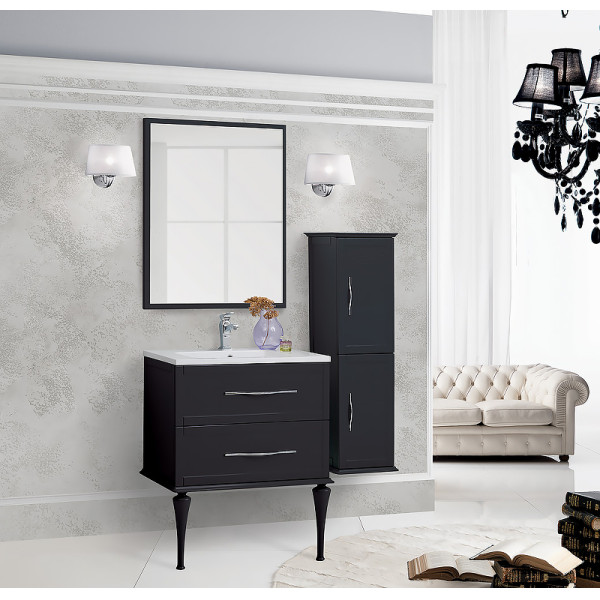 Зеркало с подсветкой Cezares Tiffany 73x90 Nero Grafite (45044) Зеркало с подсветкой Cezares Tiffany 73x90 Nero Grafite (45044)