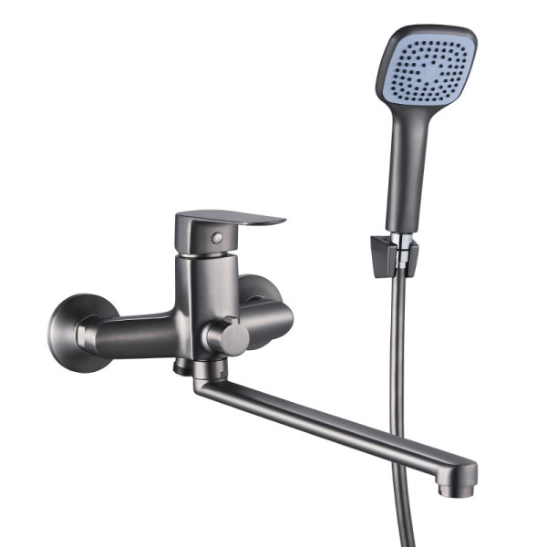 Смеситель для ванны и душа Melodia della vita Samba оружейная сталь (MDV30841gn) Смеситель для ванны и душа Melodia della vita Samba оружейная сталь (MDV30841gn)