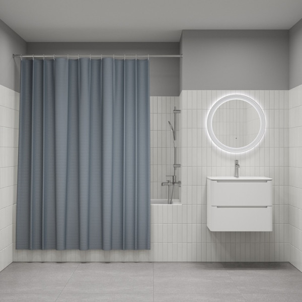Шторка для ванн текстильная Iddis D?cor 180x200 серая (DW03P18i11) Шторка для ванн текстильная Iddis D?cor 180x200 серая (DW03P18i11)