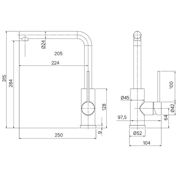 Смеситель для кухни Iddis Rule черный (RULBLL0i05) Смеситель для кухни Iddis Rule черный (RULBLL0i05)