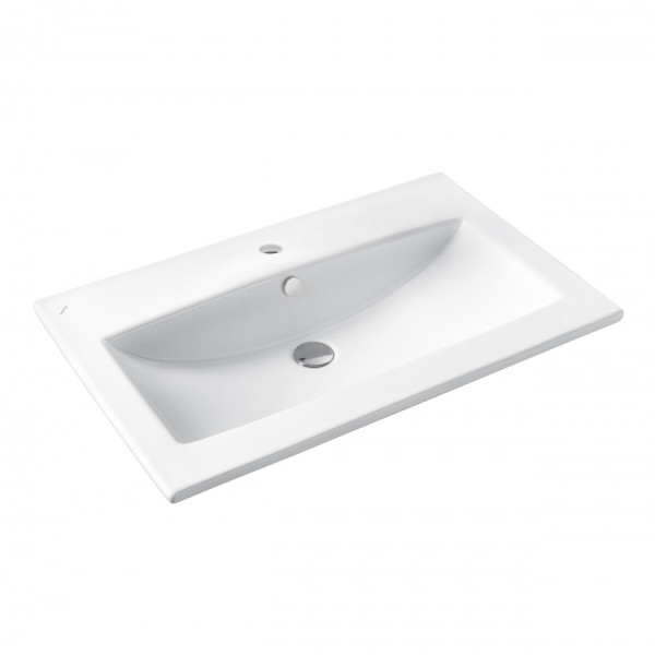 Раковина мебельная Santek Элина 750x470x172 белая (1WH501619) Раковина мебельная Santek Элина 750x470x172 белая (1WH501619)