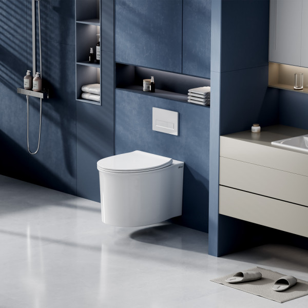 Унитаз подвесной Abber Bequem 520x380x330 белый (AC1127)