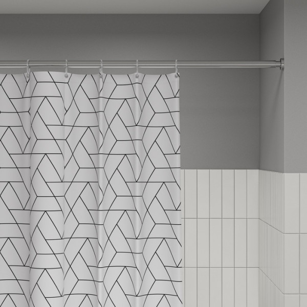 Шторка для ванн текстильная Iddis Base 180x200 белая (BB01P18i11)