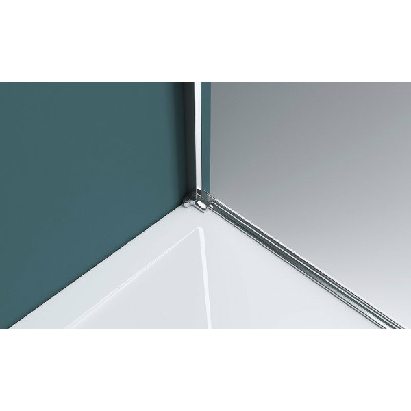 Душевая дверь Belbagno Kraft 80x195 стекло прозрачное с рисунком, профиль хром (KRAFT-B-12-60/20-C-Cr-R) Душевая дверь Belbagno Kraft 80x195 стекло прозрачное с рисунком, профиль хром (KRAFT-B-12-60/20-C-Cr-R)