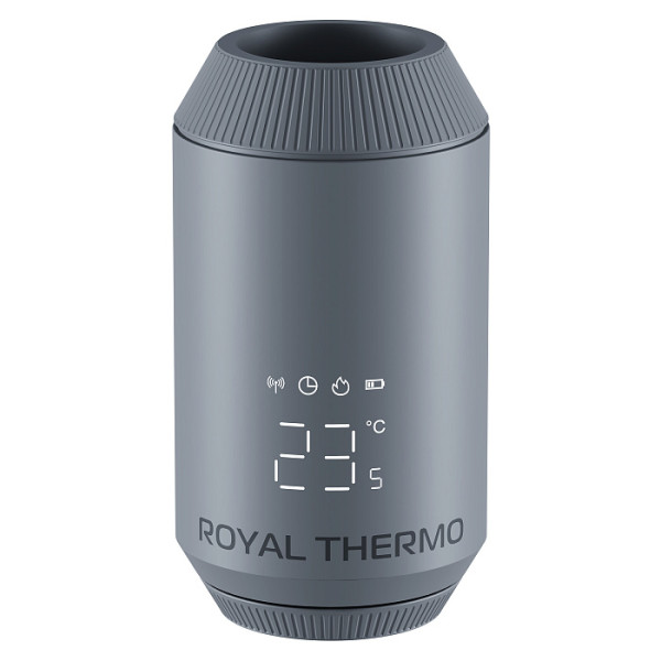 Головка термостатическая М30х1,5 Royal Thermo Smart Heat 2.0 электронная (серебристая) (RATESH23015SS) Головка термостатическая М30х1,5 Royal Thermo Smart Heat 2.0 электронная (серебристая) (RATESH23015SS)