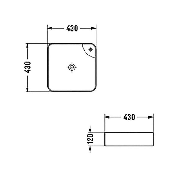 Раковина накладная Azario 43x43x12 белая глянцевая (AZ-2194) Раковина накладная Azario 43x43x12 белая глянцевая (AZ-2194)
