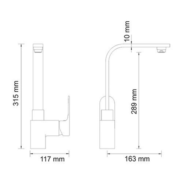 Смеситель для кухни WasserKRAFT Dinkel (5807) Смеситель для кухни WasserKRAFT Dinkel (5807)