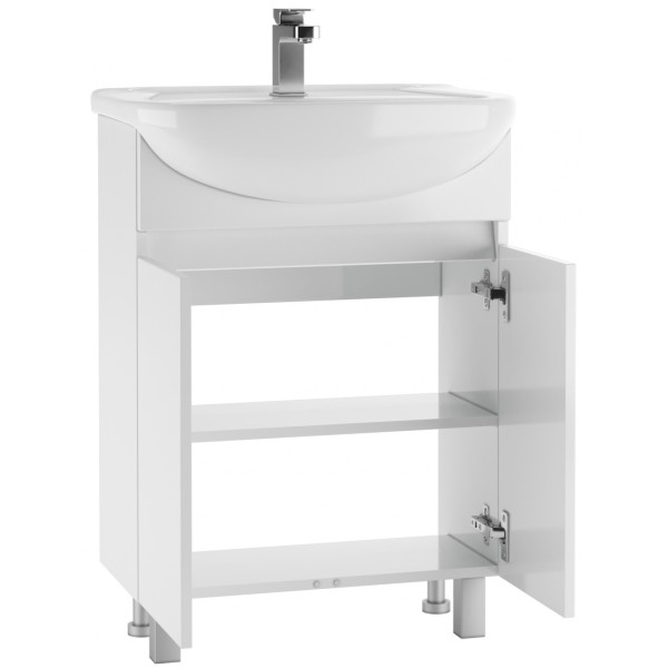 Тумба напольная Уют 60 Норма без ящика Айсберг Домино (DA1630T)